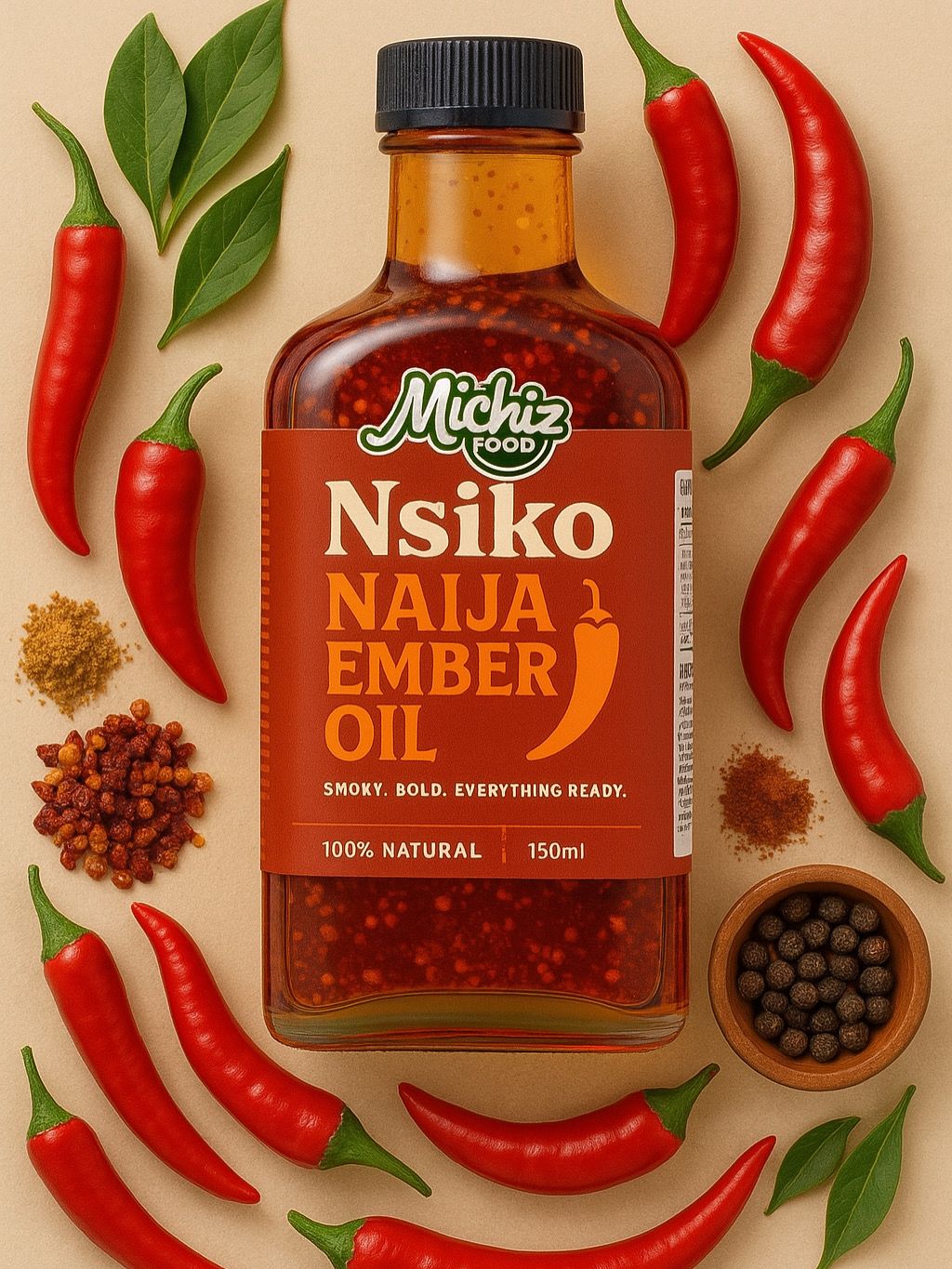 Nsiko Naija Ember Hot Chilli Oil (PRE-ORDER)